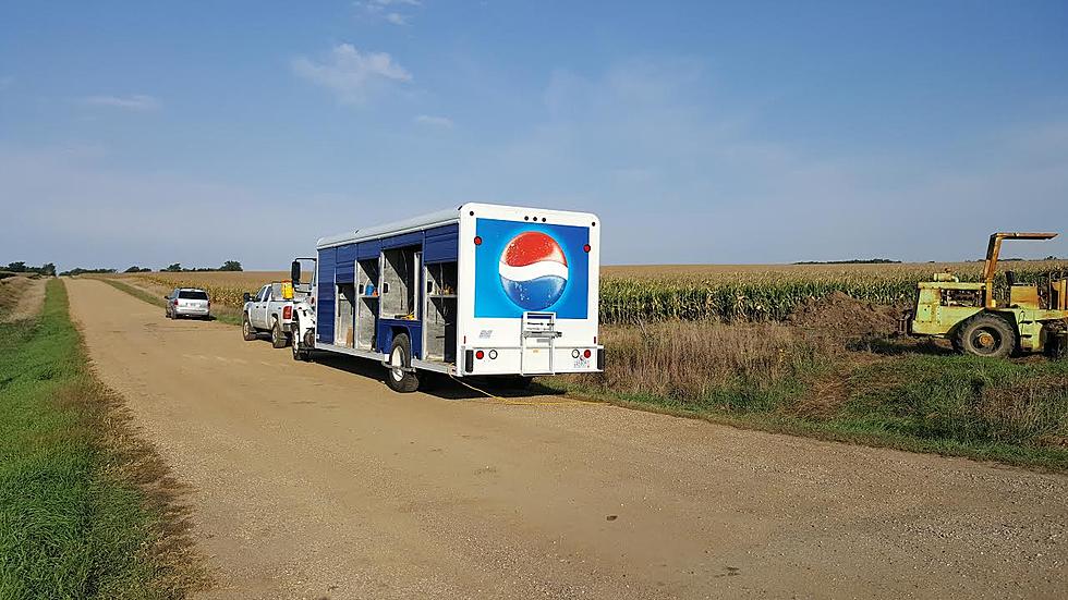 Pepsi Truck Used to Help Build the Lewis and Clark Water Pipeline Outside of Sioux Falls