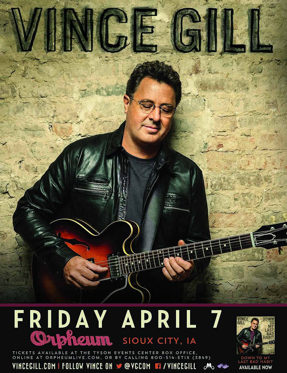 Vince Gill Coming To Orpheum Theatre Sioux City April 7