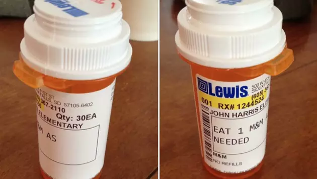 Prescription Pill Bottles Filled with M&#038;M&#8217;s Given out at Birthday Party