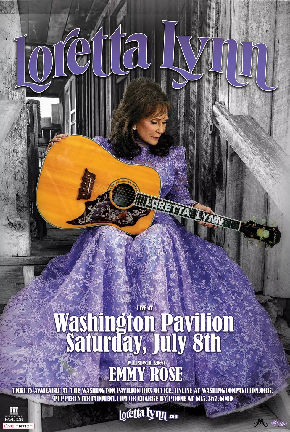 Country Music Legend Loretta Lynn Coming to Washington Pavilion