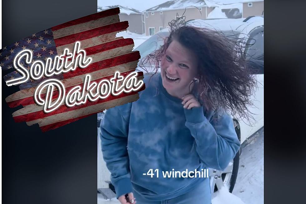 Cold Enough? Wild South Dakota Woman Freezes Her Hair