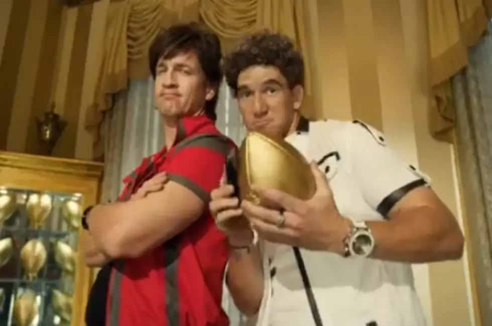 See Peyton and Eli Manning’s Football On My Phone Music Video