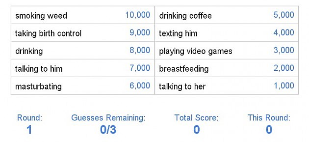 Видео GOOGLE FEUD