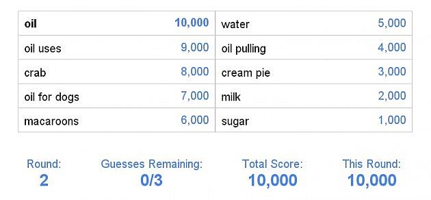 Play Google Feud AutoComplete Online Game