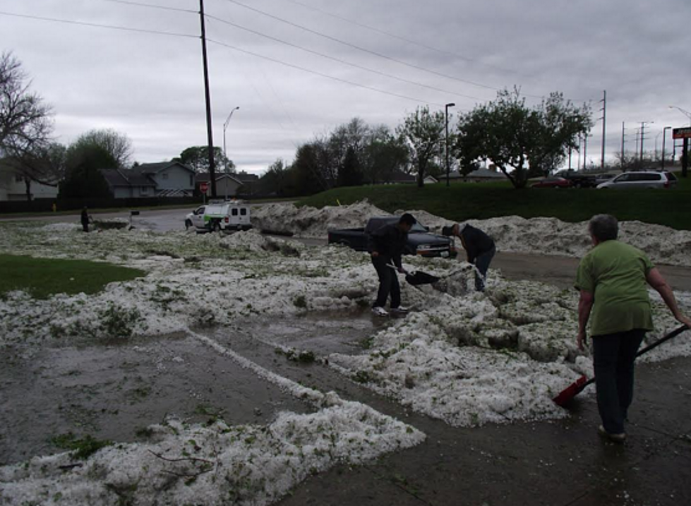 See the Drifts of Hail That Buried Omaha Wednesday