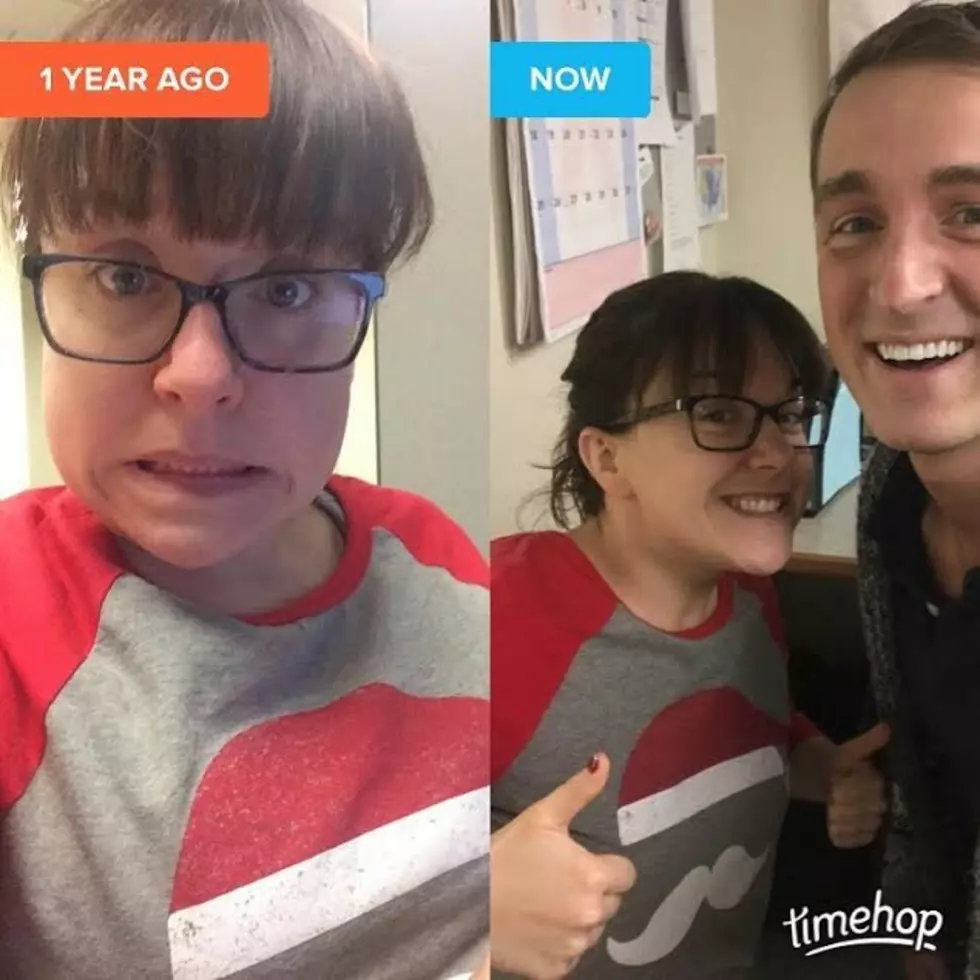 Same Shirt. Same Day. One Year Apart.