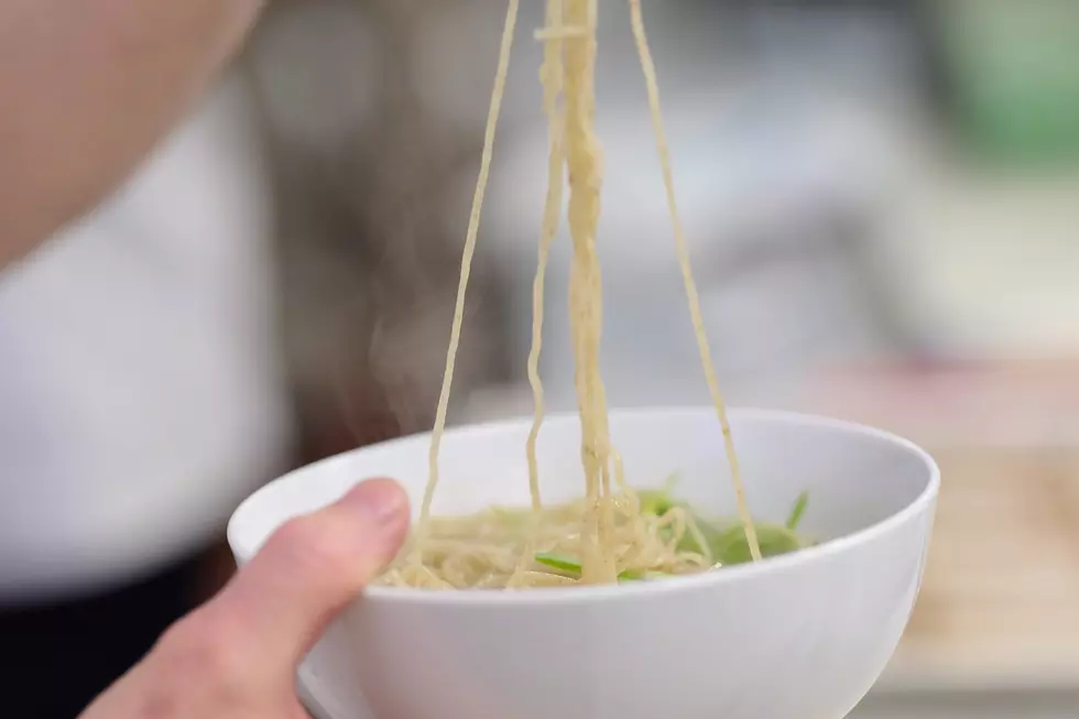 Extreme Cold Freezes Ramen Noodles into Sculpture