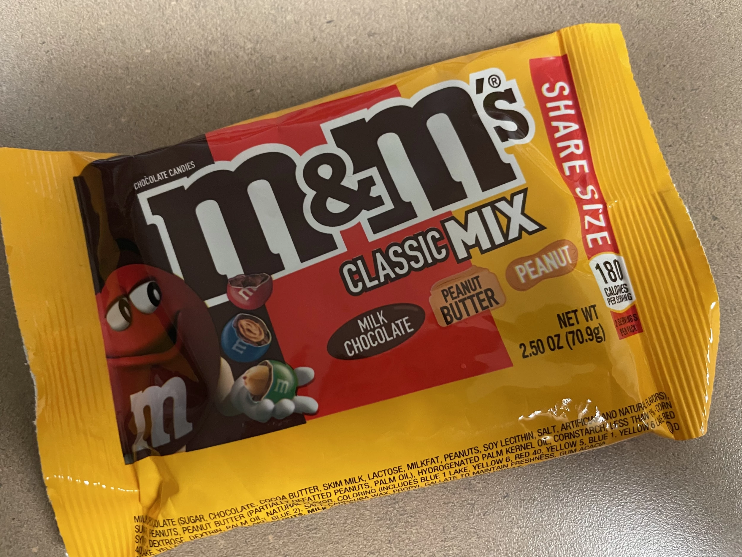 M&M's Peanut Mix Share Size, 8.3 Oz.