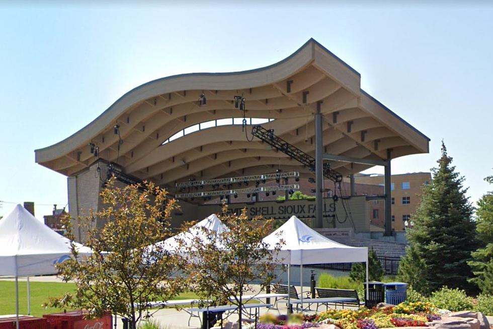 Between downtown and Falls Park you'll see the giant Levitt at the Falls outdoor amphitheater. (Google Maps)