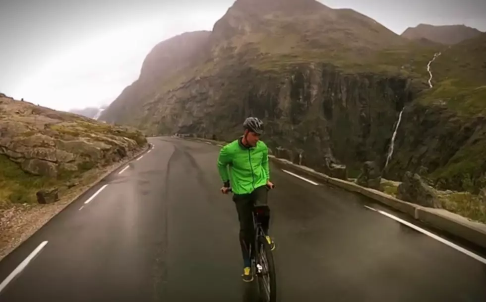 Daredevil Rides Bike Backwards