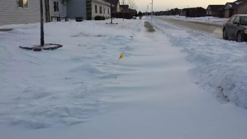 One Inch of Sioux Falls Snow Means Drifts