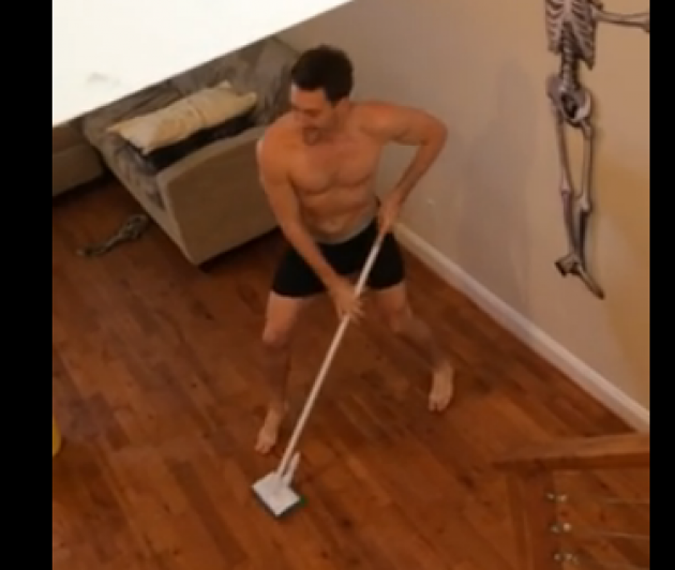 Just What I Want For Christmas, A Handsome Shirtless Man To Clean My House!