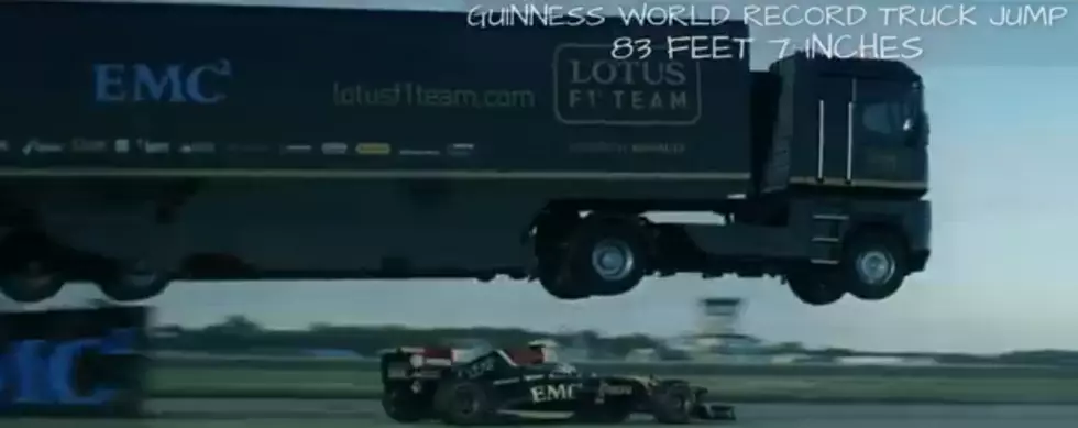 World Record Semi Jump – Barely Beats Clark Griswold’s Epic Station Wagon Jump