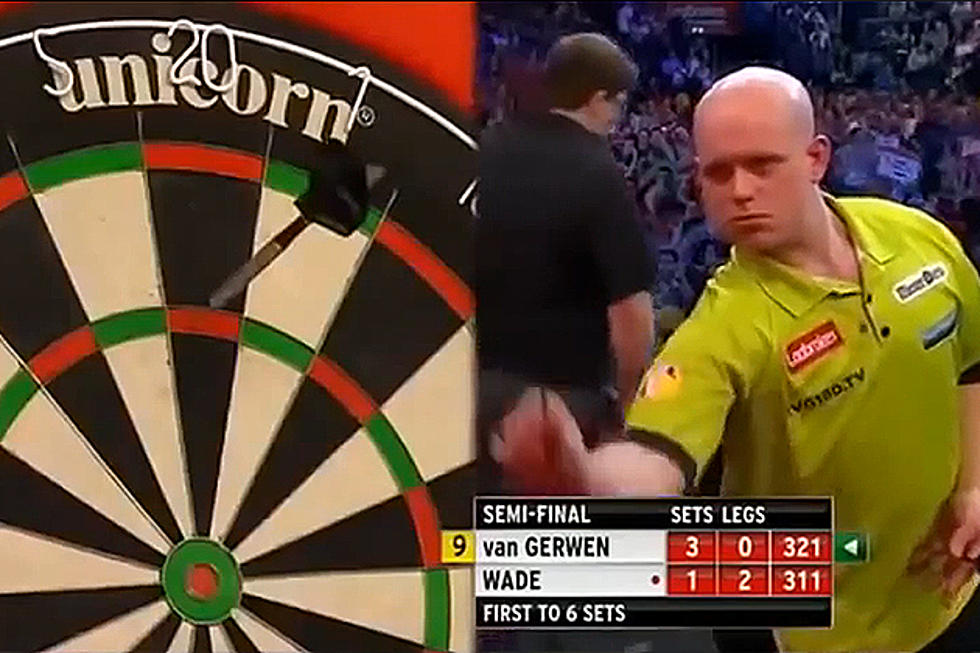 Watch Man Throws Perfect Darts - Crowd Goes Nuts
