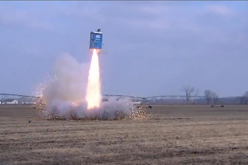 To Boldly Go: Rocket Geeks Launch Porta-Potty 2,000 Feet Into the Sky