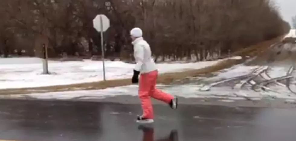 Icy Roads Can Be Fun in Northeastern South Dakota