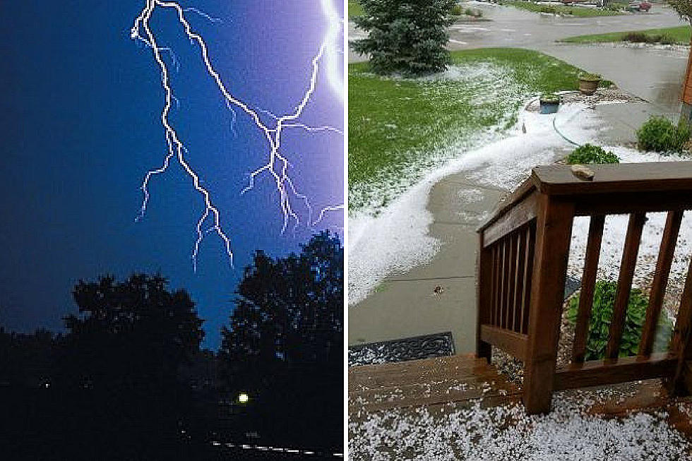 Hail and Wind Pound Central South Dakota on Wednesday Morning
