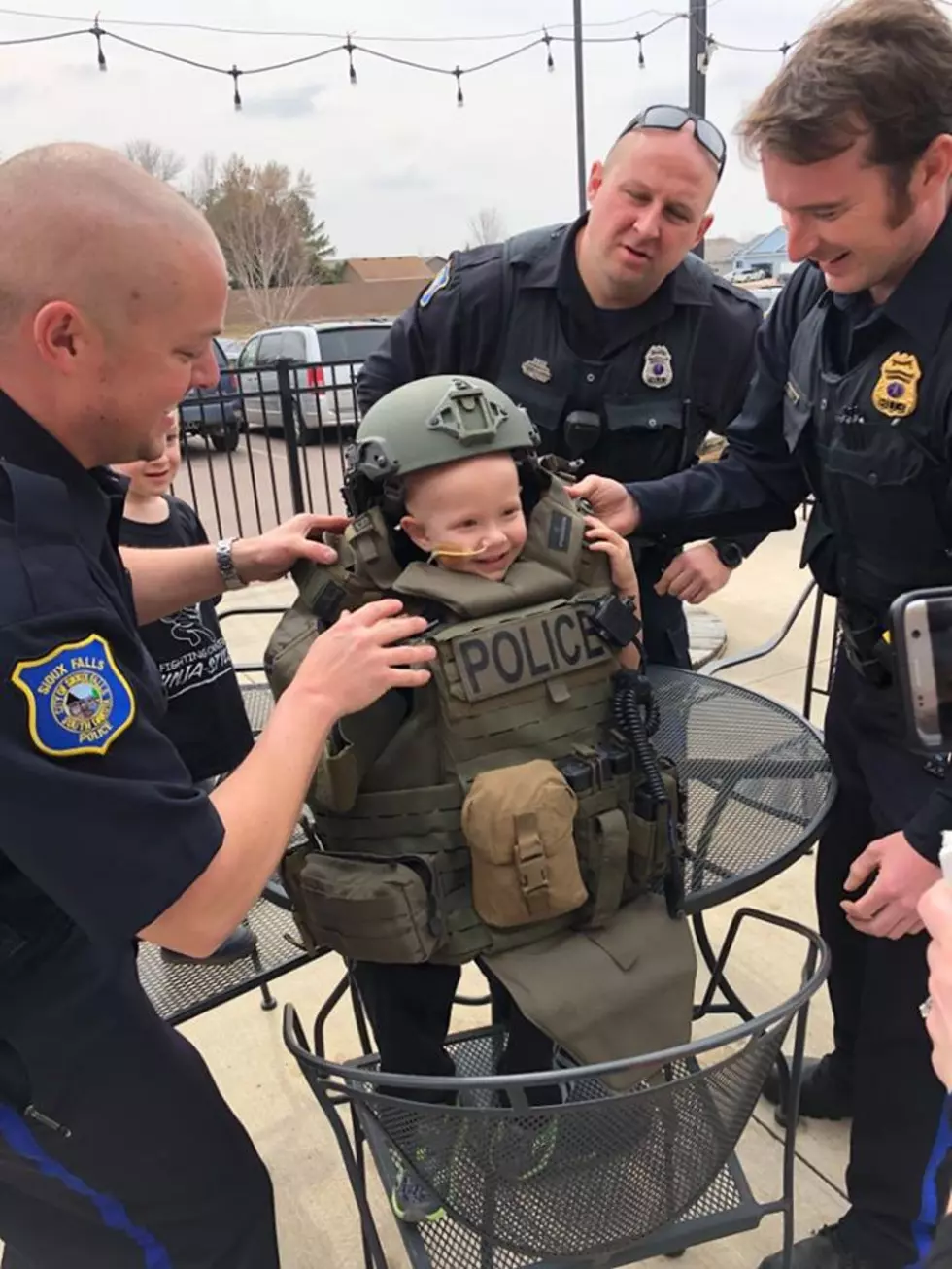 Sioux Falls 4 Year Old Evan Named Honorary SWAT Member 