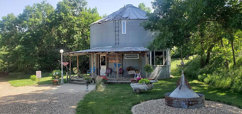 See How An Old Grain Bin In Iowa Became A Rustic Airbnb