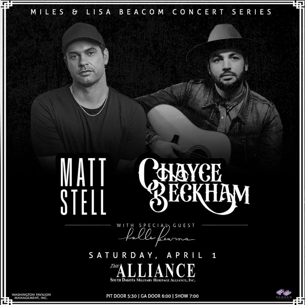Matt Stell and Chayce Beckham to The Alliance in Sioux Falls