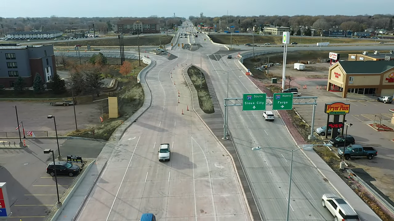 Video: Sioux Falls Diverging Diamond - Winter Update