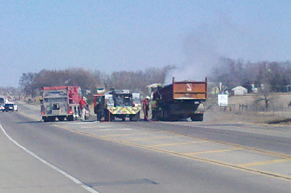 Truck Catches Fire on I-90 Near Brandon