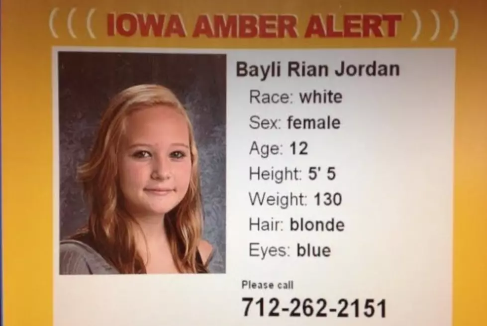 Amber Alert Triggered in Northwest Iowa Cancelled
