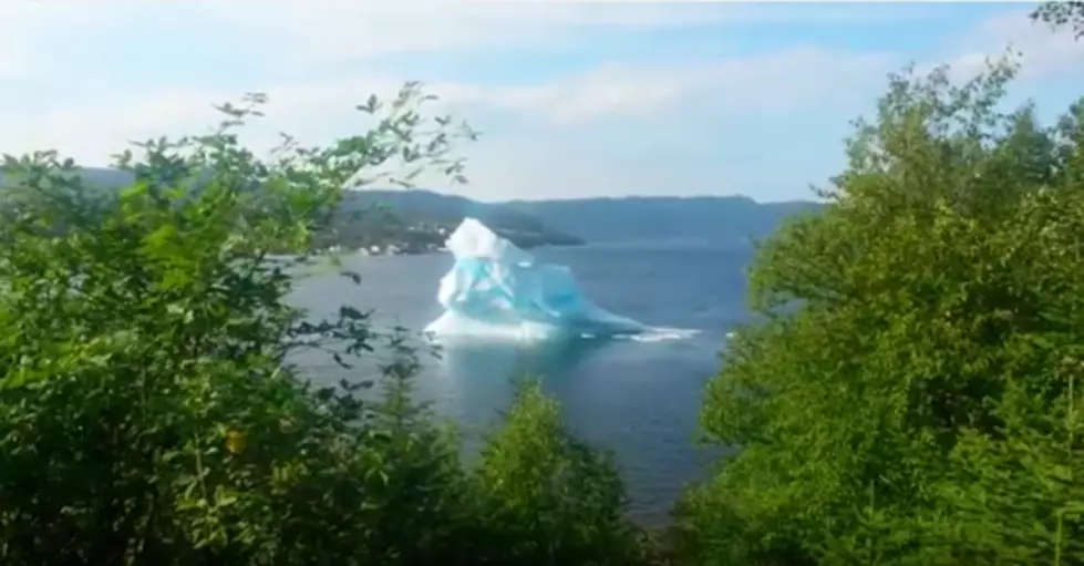 Watch as Giant Iceberg Surfaces and Breaks in Half