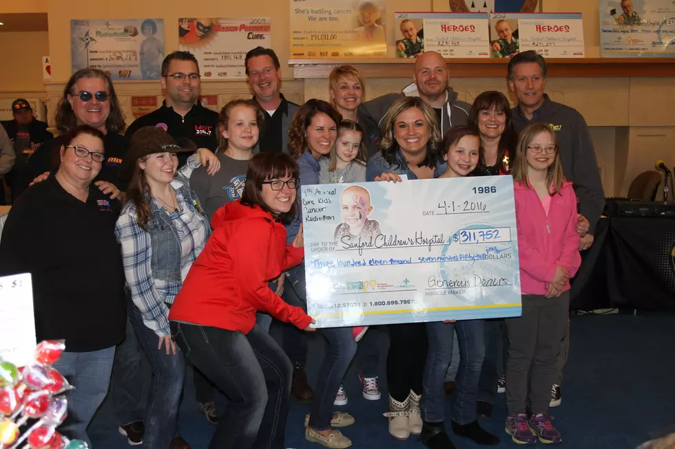 Cure Kids Cancer Radiothon Raises $311,752 to Support Sanford Children’s Hospital