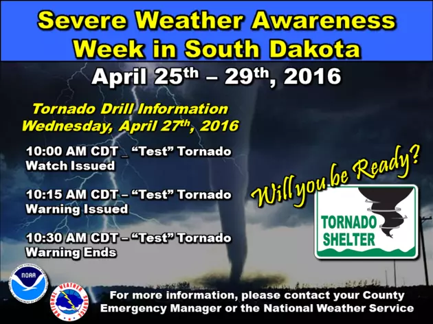 Sirens Will Sound in Sioux Falls Today as Part of Severe Weather Awareness Week