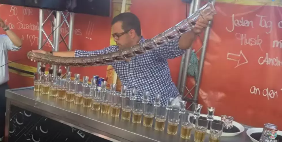 Bartender Pours 17 Jägerbombs Breaking World Record