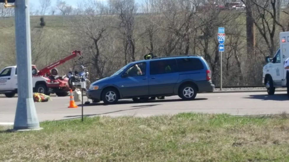 Two injured in Van, Motorcycle Collision at Rice Street and I-229 Sioux Falls