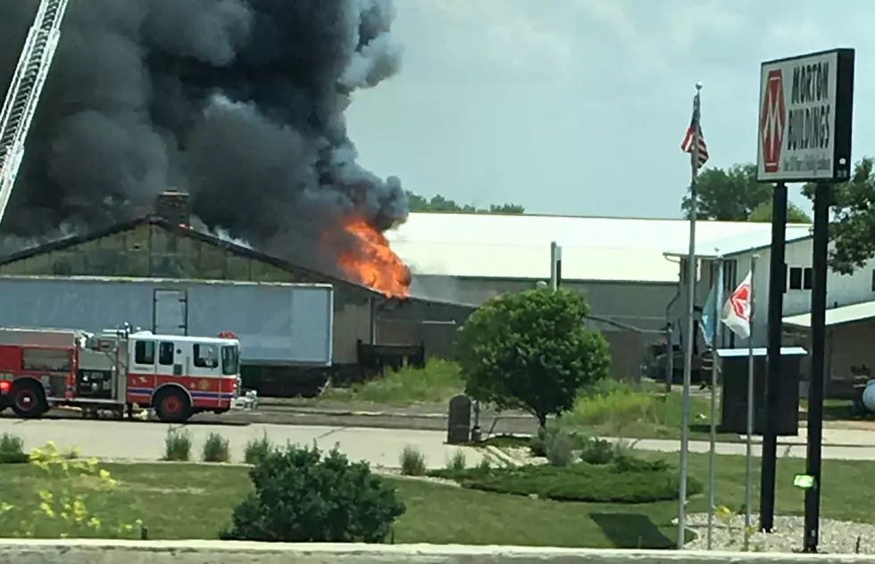 Fire Destroys Warehouse Near Tea Exit