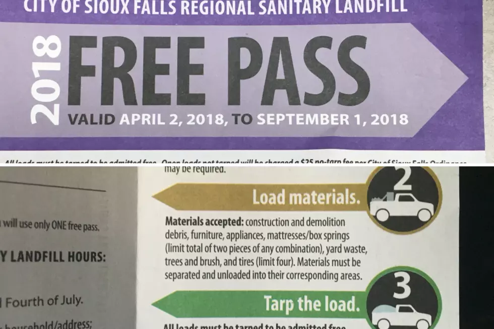 Sioux Falls Landfill 2018 Free Pass About to Expire