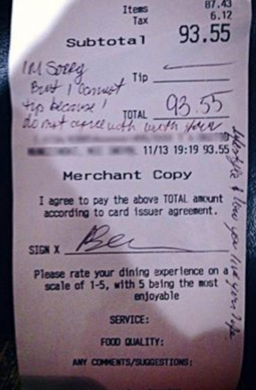 Waitress Told No Tip Because She&#8217;s Gay [VIDEO]