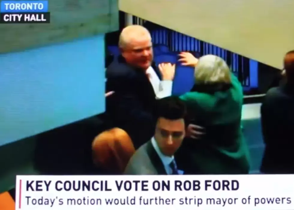 Crack Smoking Mayor Knocks Over Lady Councilman [VIDEO]