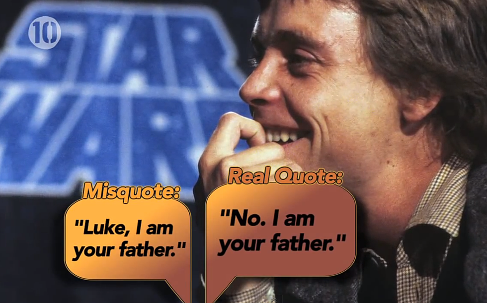 10 Most Misquoted Movie Quotes [VIDEO]