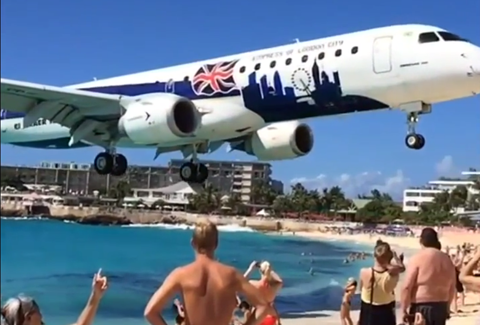 Watch Insanely Low Jet Almost Landing on Beach Goers