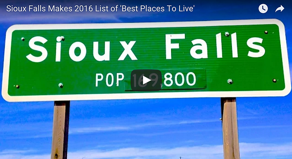 Sioux Falls Makes 2016 List of ‘Best Places To Live’