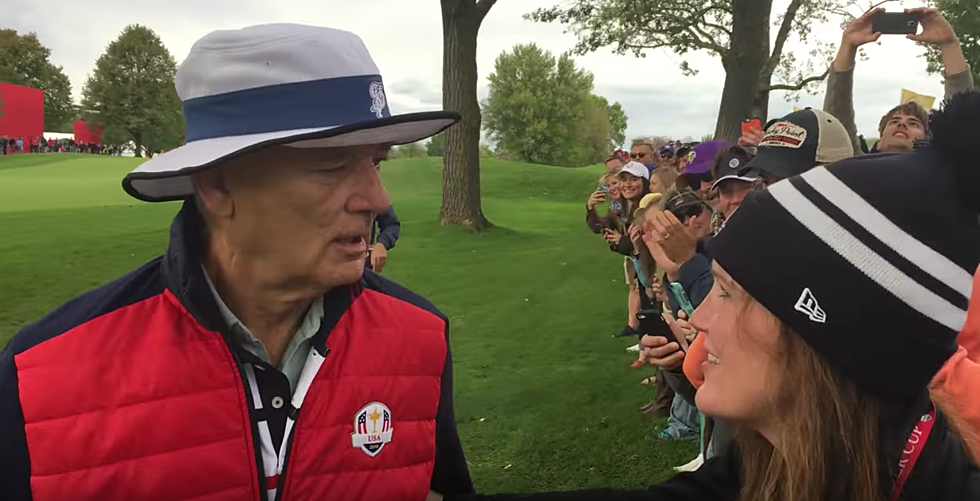 Watch Bill Murray Being Crazy at the Ryder Cup in Minnesota
