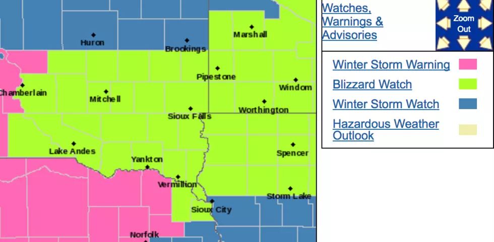 Blizzard Watch in Effect for Sioux Falls Area