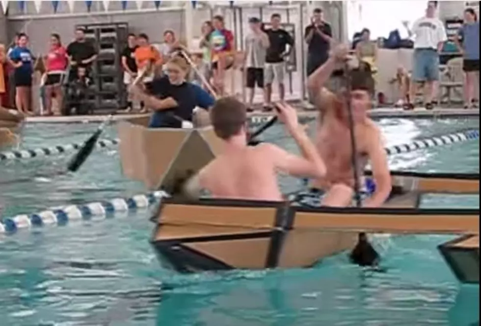 Cardboard Boat Race Fun!