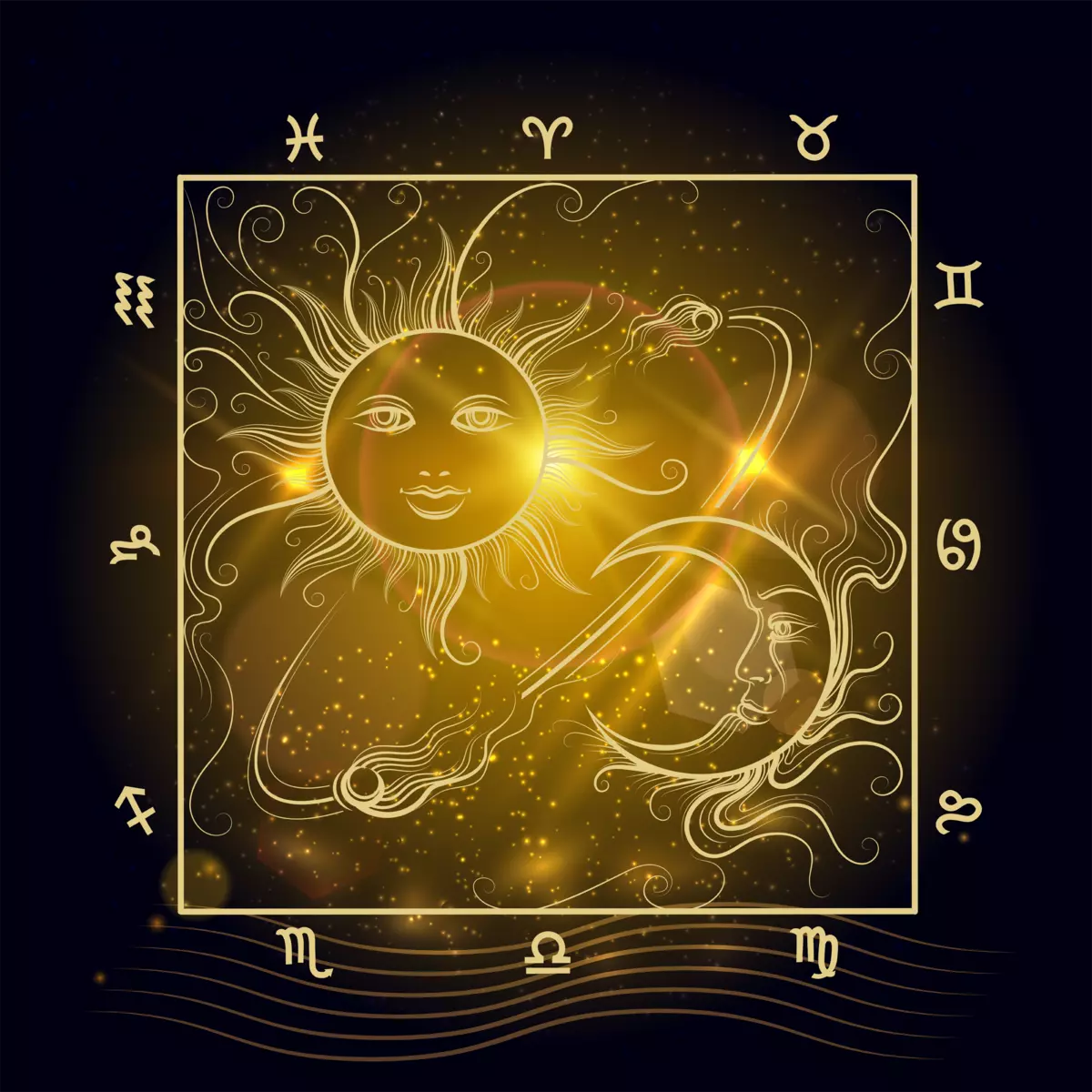Солнце астрология. Солнце и Луна. Астрологические солнце и Луна. Изображение солнца в астрологии. Карта солнца и луны