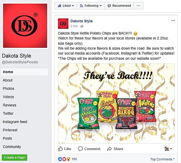 Potato Chips Lovers Rejoice, Dakota Style Chips are Coming Back