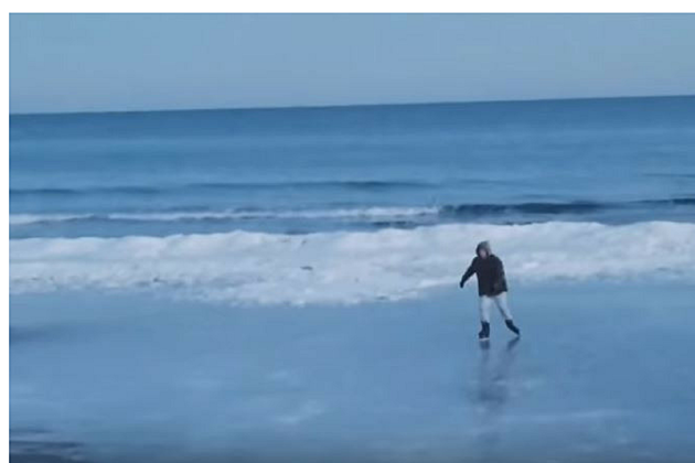 Video Made Me Stop and Say Wow: Ice Skating on the Beach?!?