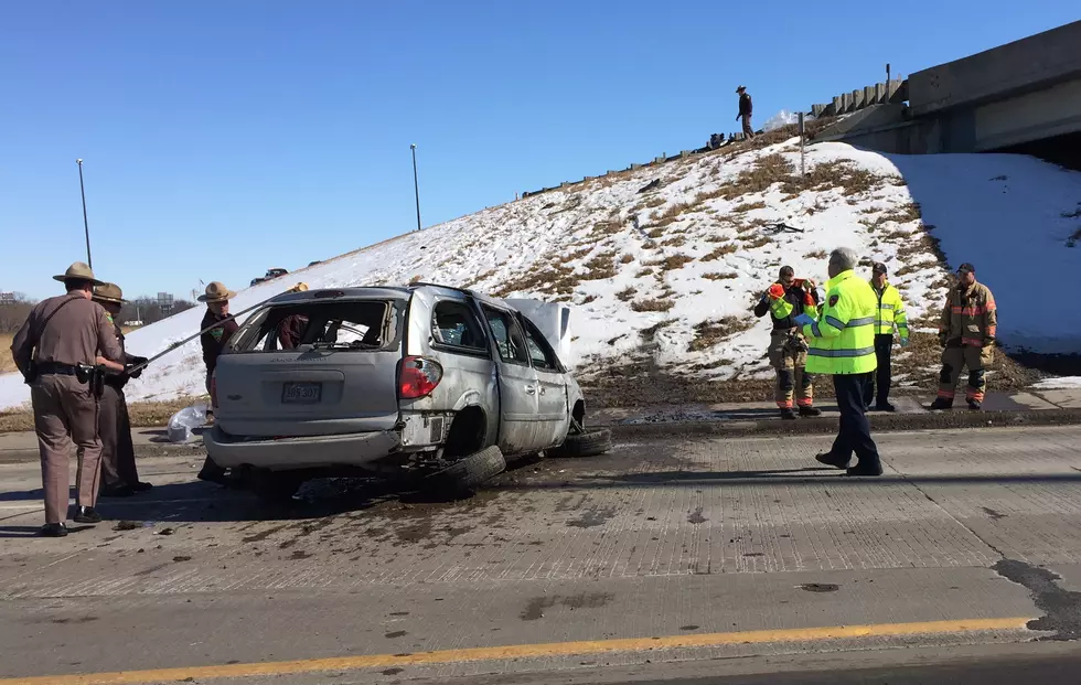 Car Falls Off I-229 Onto Minnesota Ave. In Sioux Falls