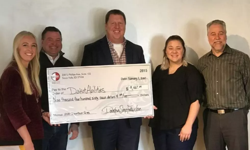 Sioux Falls Downtown Gives Check To DakotAbilities