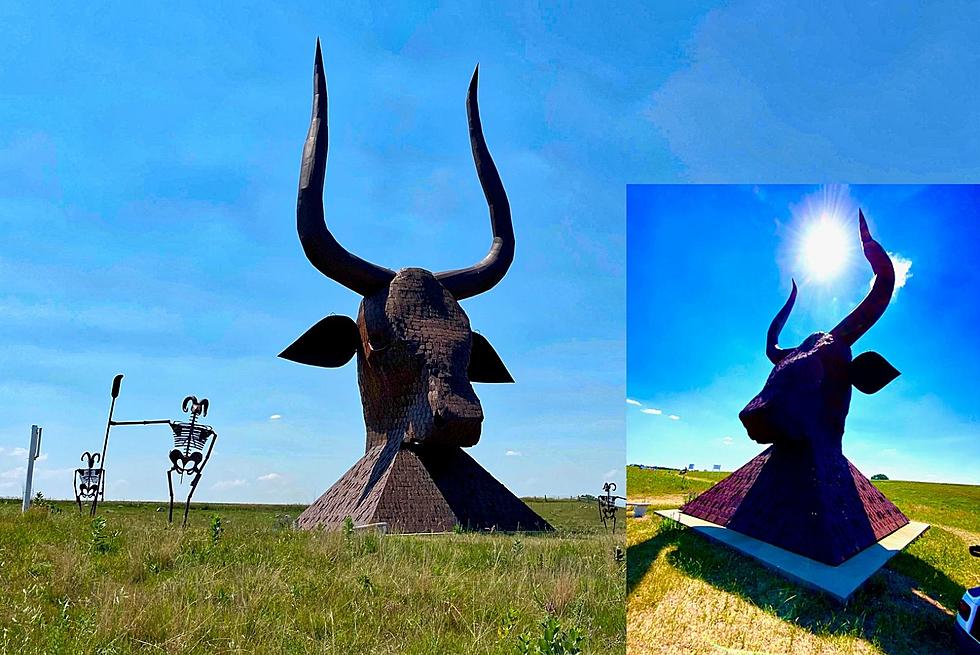 Do You Know What&#8217;s Inside The Giant 60 Foot Bull Head Off I-90?