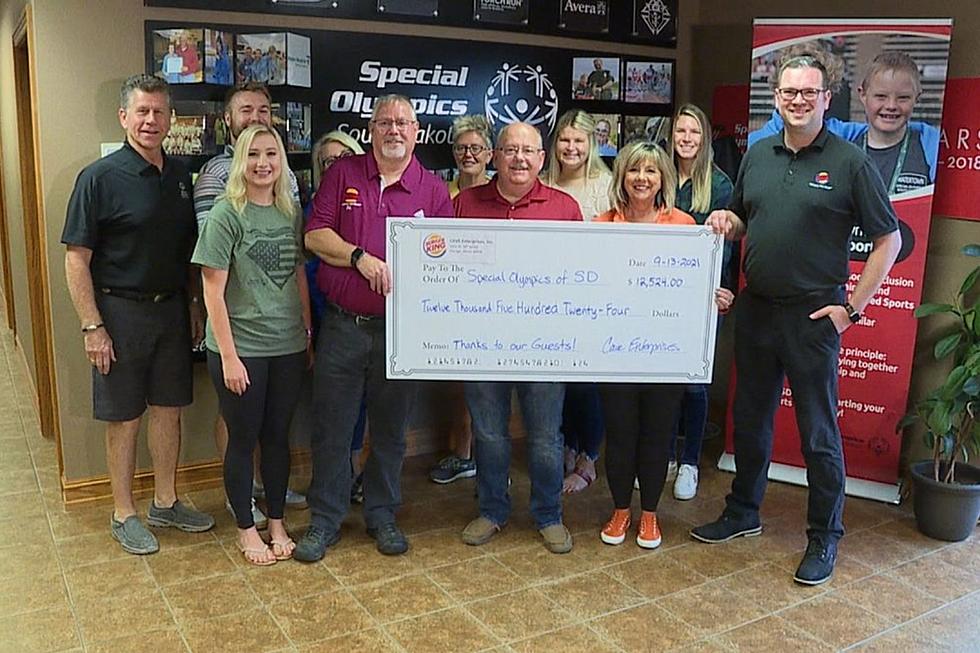 Burger King Writes Whopper of a Check to Special Olympics SD