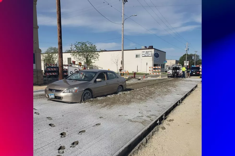 Minnesota Woman Gets Car Stuck Deep Driving In Fresh Concrete